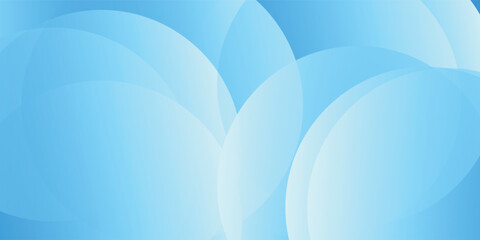 Abstract light blue background with circles. Minimal futuristic gradient shape background vector illustration eps10