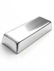 Silver Bullion Bar: Gleaming silver bar, precious metal, investment, finance, wealth, luxury, shiny, reflecting light, metallic, solid, ingot, valuable, asset, wealth management, financial security.