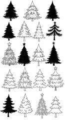 Obraz premium Evergreen Sketches AI Generated