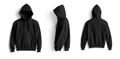 Black Hoodie Mockup