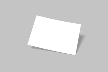 A5 Landscape Flyer Blank Mockup