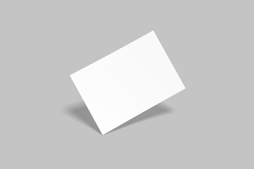 A5 Landscape Flyer Blank Mockup