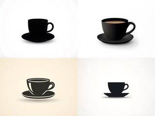 Obraz premium set of coffee cups