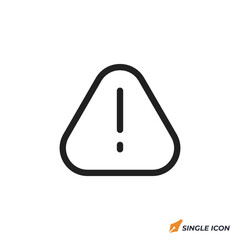 danger icon vector illustration. danger symbol isolated on white background