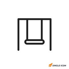 swing icon vector illustration. swing symbol isolated on white background