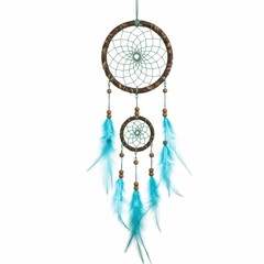 Dreamcatcher isolated on white background, for decoration and cultural events.