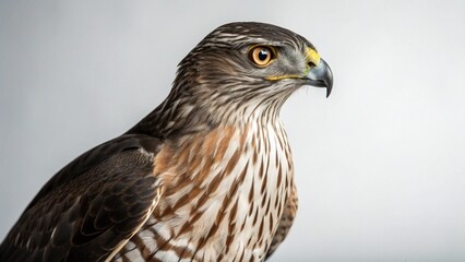 Obraz premium Cooper’s Hawk on studio background 