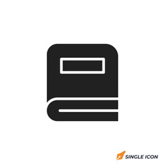 book icon vector illustration. book symbol isolated on white background