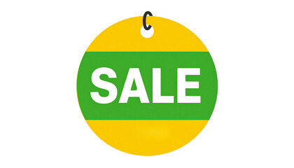 Yellow sale tag big sale button discount offer promotion button sale isolated best price deal shop now button save big sale green sale sign discount offer tag isolated on solid white background in Png