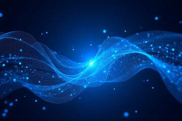 abstract blue wave background