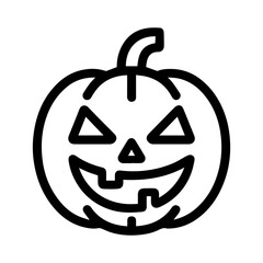Halloween pumpkin face icon on white background vector
Vector icon