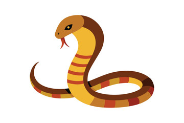 Fototapeta premium vector illustration of a cartoon snake