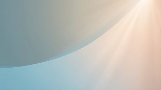 Fototapeta An elegant abstract background featuring soft pastel gradient colors with a smooth blend of blues and peach, creating a modern, serene visual effect.