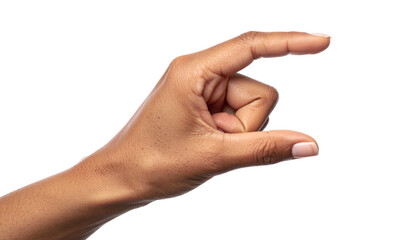 Woman's hand making small gesture