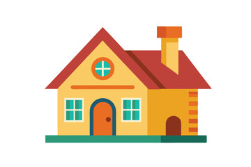 illustration of a house with a roof