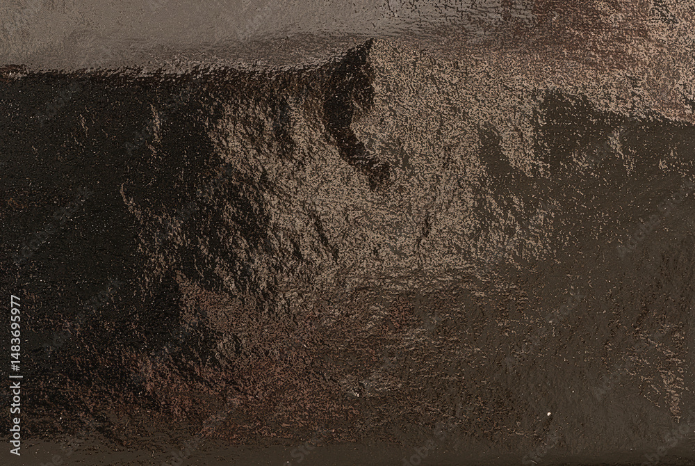 Aufkleber Shiny metallic foil texture with a pearlescent finish. Decorative alloy leaf design with a sleek,