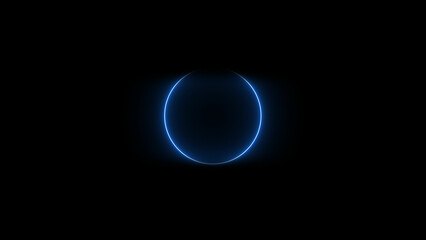 Technology neon radio waves signal icon illustration background. Audio Sound frequency signal background.