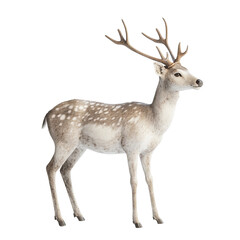 majestic scandinavian deer in natural forest landscape
