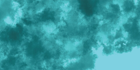 Delicate Layers of Mist in Oceanic Pigment Over a Clear Sky

