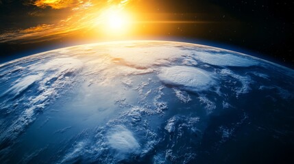 Fototapeta premium Capturing earth's beauty satellite image global overview space aerial perspective planetary features