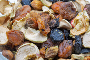 Mixed Dried Fruits background