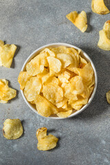 Salty Thin Potato Chip Crisps