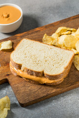 Homemade American Peanut Butter Sandwich