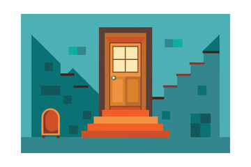 entrance to the old building