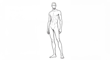 Male figure drawing