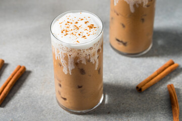 Cold Refreshing Iced Chai Tea Latte