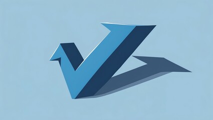A blue arrow icon on black shows a 3d direction symbol, a business concept with a web design element