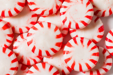 Sweet Red and White Peppermint Candy