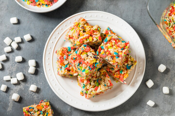 Homemade Fruity Rice Crispy Treats