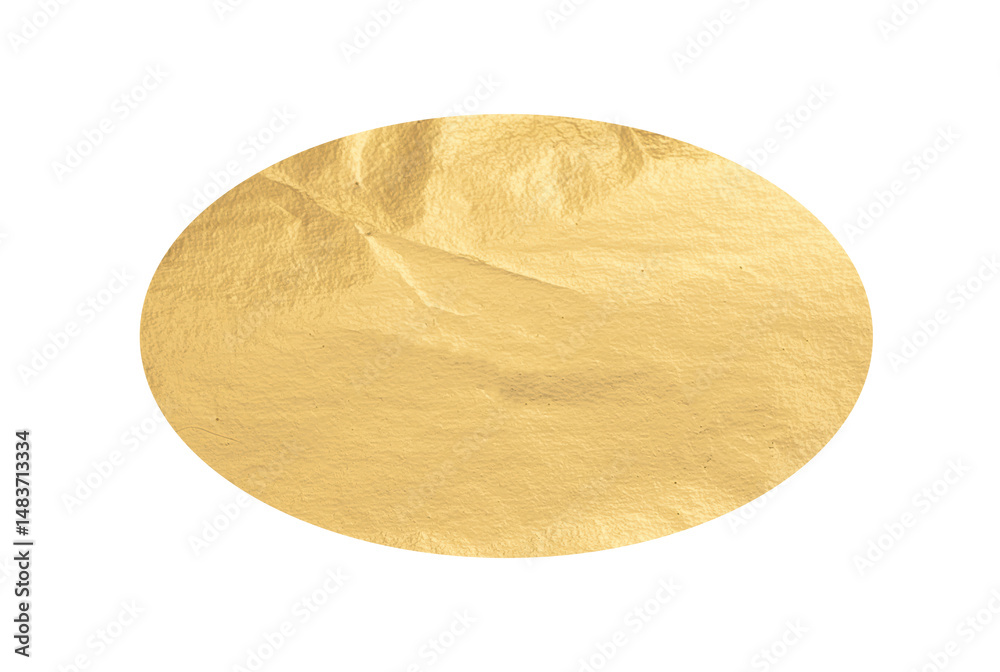 Poster premium golden foil texture with a glossy, pearlescent finish. oval and elliptical shapes with a