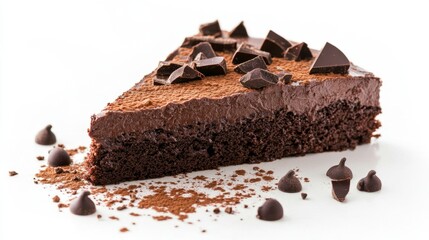 Rich chocolate cake delight a luxurious taste experience in food photography