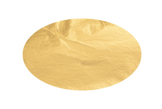 Premium golden foil texture with a glossy, pearlescent finish. Oval and elliptical shapes with a