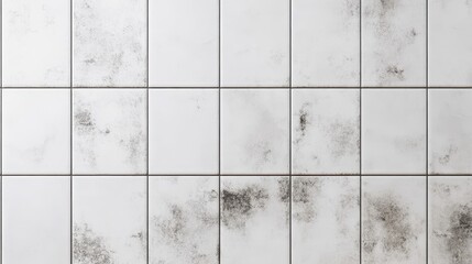 Soiled Tile Surfaces: Exploring the Contrast of Dirt and Cleanliness in Bathroom Walls and Floors