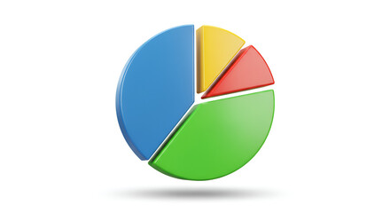 Colorful Pie Chart Infographic on white background