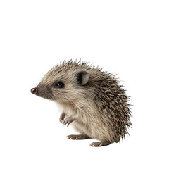 Obraz premium 1930s nordic hedgehog in rural setting 