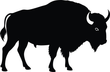bison buffalo animal vector icon