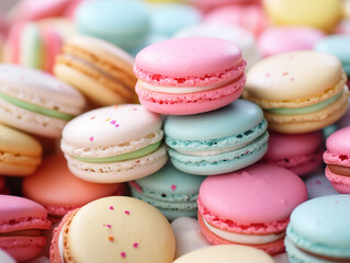Colorful set of sweet Macarons