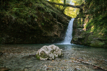 Ivanovsky waterfall, Sochi, Krasnodar Territory.