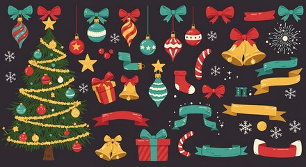 A Vintage Christmas Collection AI Generated