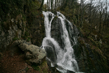Keyvu Waterfall, Krasnaya Polyana, Sochi.