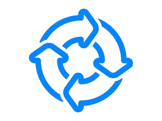 vector illustration of a recycling symbol