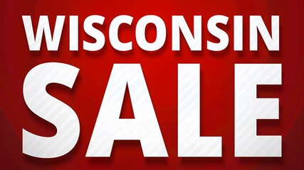 Wisconsin sale banner design free space in the center
