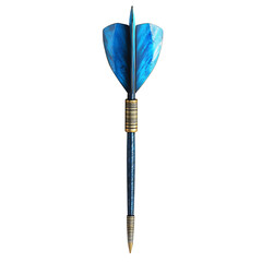 blue dart isolated on white background
