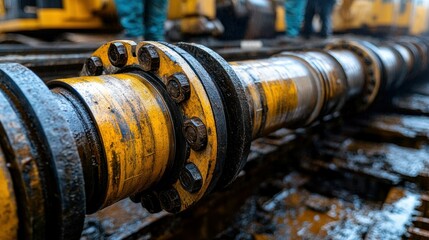 Industrial pipeline section