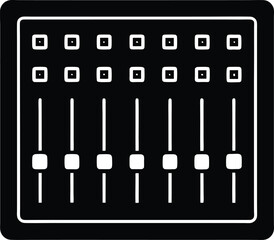 sound mixer equalizer icon vector illustration
