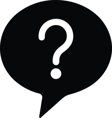 speech bubble with question mark icon vector illustration